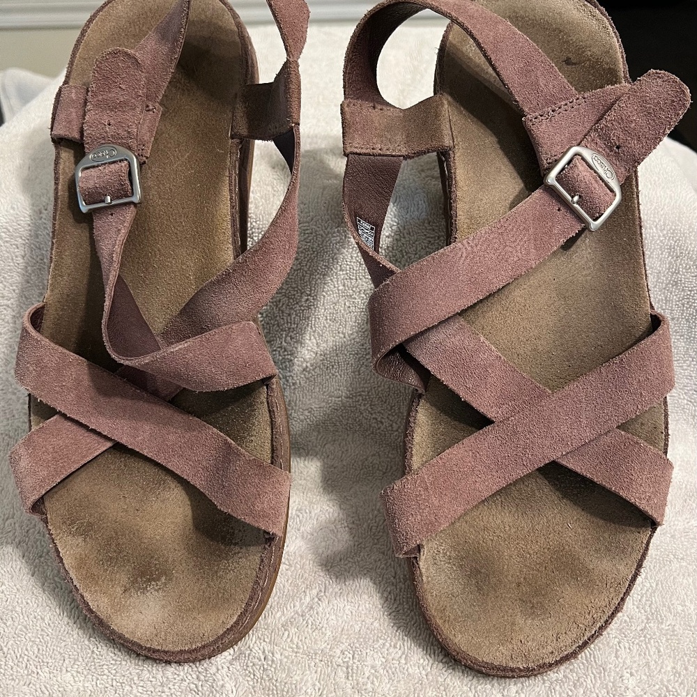 Chaco Wayfarer Suede Sandals – Sparrow – Women’s Size 12